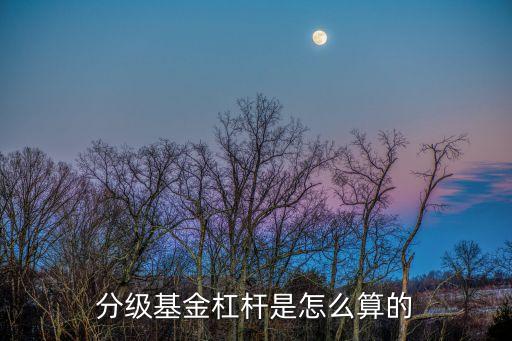 分級(jí)基金杠桿是怎么算的