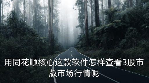 同花順怎么看新三板股票，同花順 如何看三板