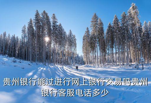 貴州銀行怎么找客服，貴州銀行的客服電話是多少