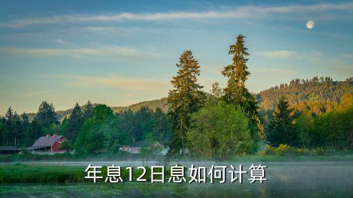 年利率12利息怎么算，年息12日息如何計(jì)算