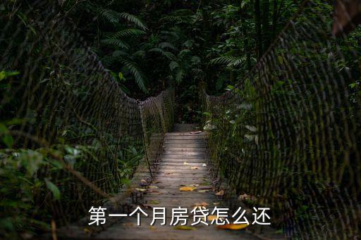 第一個(gè)月房貸怎么還
