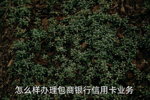 怎么辦包商銀行大額信用卡，怎么樣辦理包商銀行信用卡業(yè)務(wù)