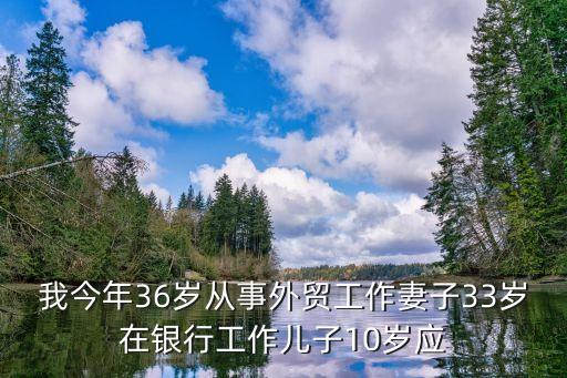 銀行工作怎么顧孩子，我今年36歲從事外貿(mào)工作妻子33歲在銀行工作兒子10歲應(yīng)