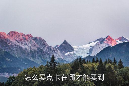 白條怎么買點(diǎn)卡，怎么買點(diǎn)卡在哪才能買到