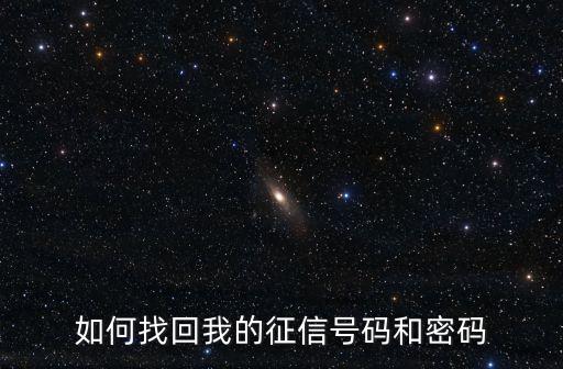 征信查詢碼忘了怎么辦，征信驗證碼忘了怎么找回