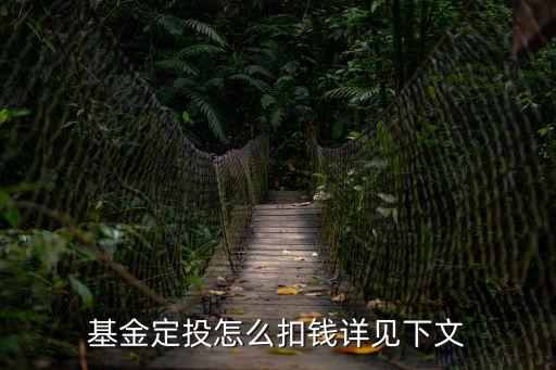 基金定投怎么扣錢詳見下文