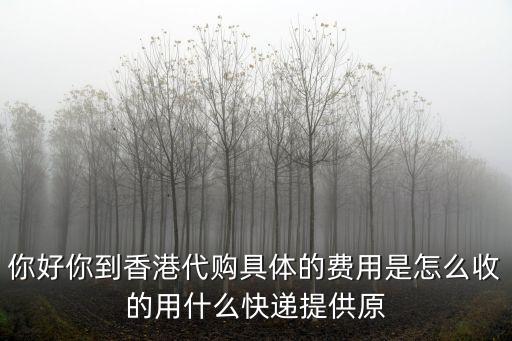 你好你到香港代購具體的費(fèi)用是怎么收的用什么快遞提供原