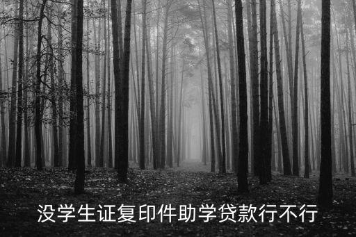 沒有學生證怎么貸款，無學生證是否能辦理國家生源地助學貸款