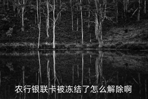 銀聯(lián)凍結(jié)怎么解凍，中國(guó)工商銀行銀聯(lián)卡如何解凍