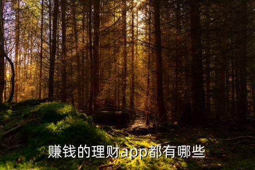 賺錢的理財(cái)app都有哪些