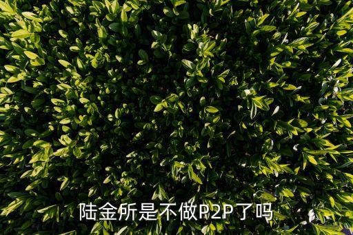 陸金所p2p怎么沒有了，陸金所退出P2P是怎么回事