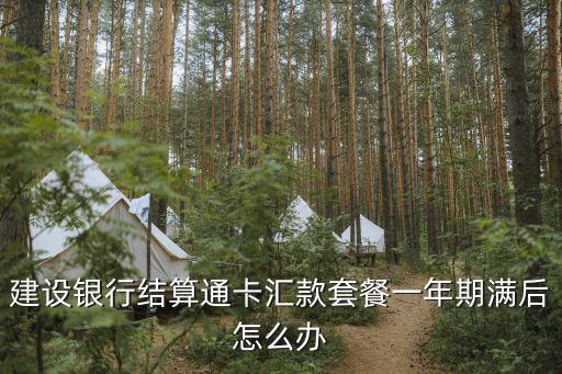 建設(shè)銀行結(jié)算通卡匯款套餐一年期滿(mǎn)后怎么辦