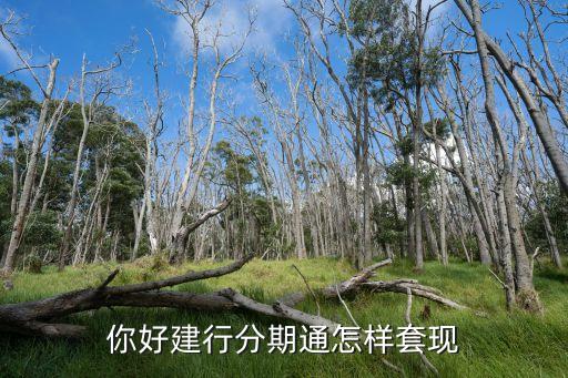 建行分期通怎么套現(xiàn)，你好請問建行分期通怎么取現(xiàn)