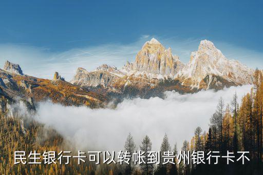 怎么轉(zhuǎn)賬到貴州銀行卡，請(qǐng)問什么銀行可以轉(zhuǎn)賬到貴州銀行