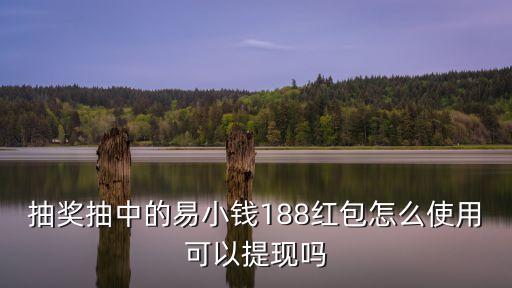 抽獎抽中的易小錢188紅包怎么使用可以提現(xiàn)嗎