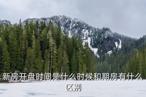 新房開盤時(shí)間是什么時(shí)候和期房有什么區(qū)別