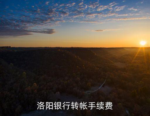 洛陽(yáng)銀行轉(zhuǎn)帳手續(xù)費(fèi)