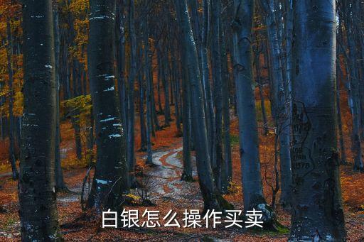 白銀怎么操作買賣