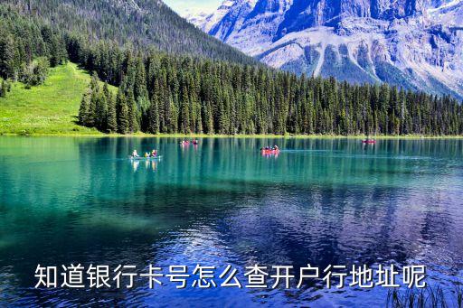 怎么查開戶行 杭州銀行，知道銀行卡號怎么查開戶行地址呢