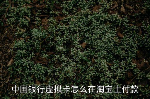 虛擬銀行卡怎么用啊，中國(guó)銀行虛擬卡怎么在淘寶上付款