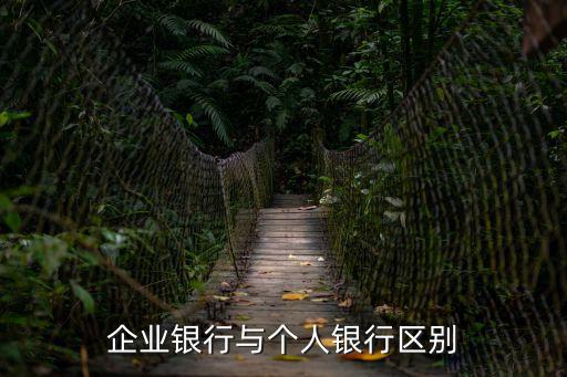 企業(yè)銀行與個人銀行區(qū)別