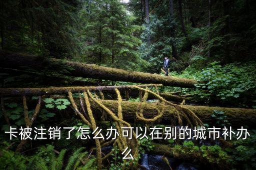 卡被注銷了怎么辦可以在別的城市補(bǔ)辦么
