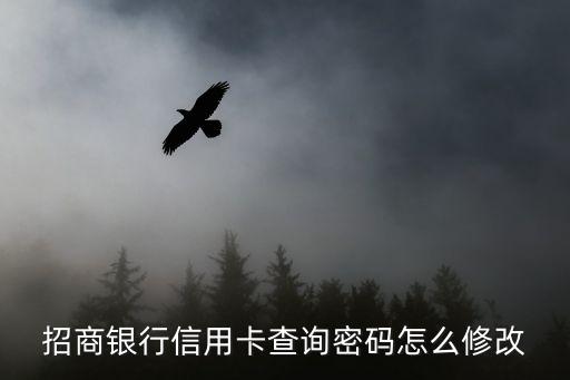 招行信卡密碼怎么修改密碼，招商一卡通交易密碼和查詢密碼怎么更改
