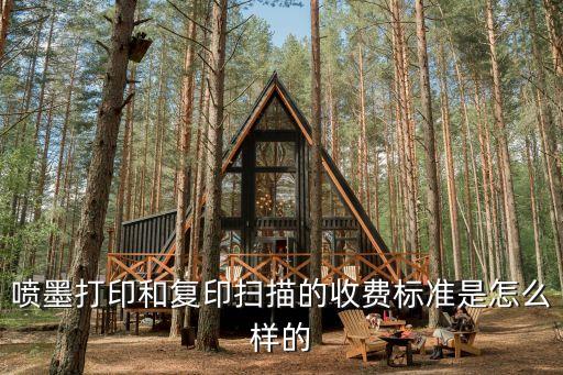 噴墨打印和復(fù)印掃描的收費標準是怎么樣的