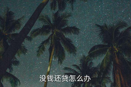 天貓貸款還不了怎么辦，沒錢還貸怎么辦
