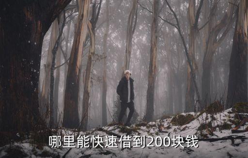 貸款200元怎么貸，哪里能快速借到200塊錢
