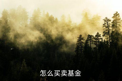 怎么買賣基金