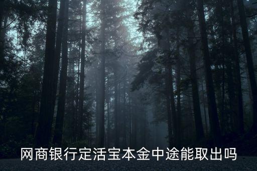 網(wǎng)商定活寶怎么取出，支付寶轉(zhuǎn)網(wǎng)銀定活寶到期怎么取收費嗎