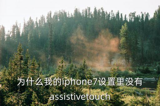 為什么我的iphone7設(shè)置里沒有assistivetouch