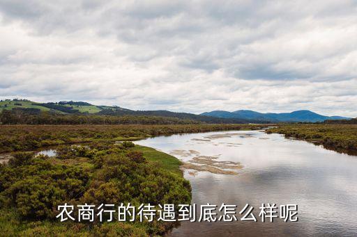 農(nóng)商行的待遇到底怎么樣呢