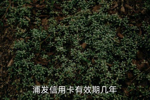 浦發(fā)信用卡有效期怎么，浦發(fā)銀行信用卡有效期是多少