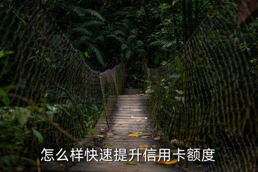 信用卡怎么能提額快，如何快速提升信用卡額度有什么秘訣嗎