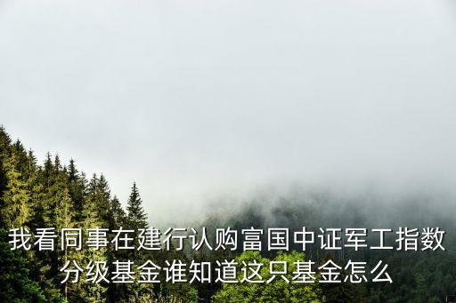 我看同事在建行認(rèn)購(gòu)富國(guó)中證軍工指數(shù)分級(jí)基金誰(shuí)知道這只基金怎么