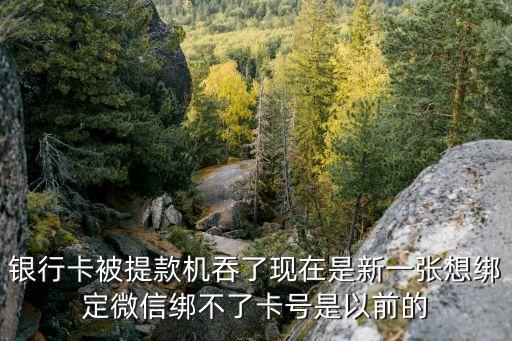 銀行卡被提款機吞了現(xiàn)在是新一張想綁定微信綁不了卡號是以前的