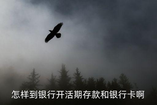怎樣到銀行開活期存款和銀行卡啊