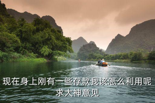 現(xiàn)在身上剛有一些存款我該怎么利用呢求大神意見(jiàn)
