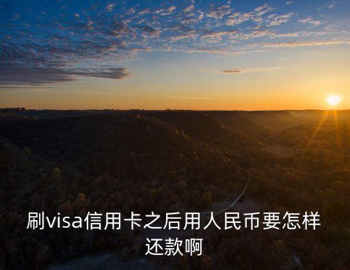 信用卡用visa怎么還，刷visa信用卡之后用人民幣要怎樣還款啊
