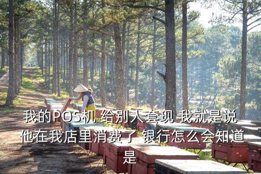 我的POS機 給別人套現(xiàn) 我就是說 他在我店里消費了 銀行怎么會知道是