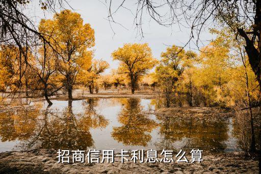 招商的利息怎么算利息，招商行用卡利息怎么算