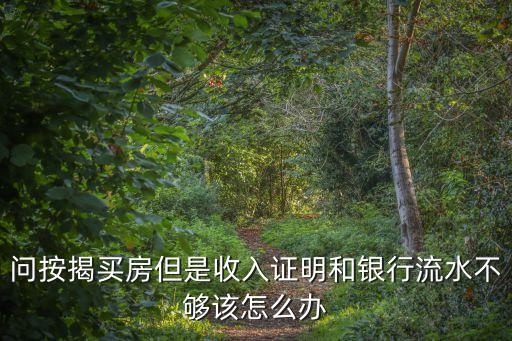 銀行流水不夠 房貸怎么辦，申請買房貸款時銀行流水不夠該怎么辦