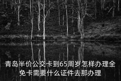 免卡申請書怎么寫，青島半價公交卡到65周歲怎樣辦理全免卡需要什么證件去那辦理