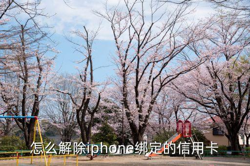 怎么解除iphone綁定的信用卡