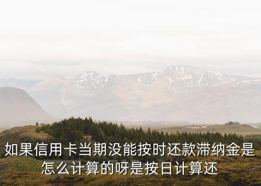 信用卡延期還本怎么算，信用卡在當(dāng)月錯(cuò)過了還款時(shí)間滯納金是怎么算的
