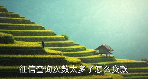 征信查詢次數多怎么貸款，征信查詢次數過多怎么貸款