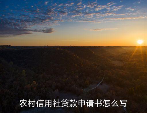 村里貸款申請(qǐng)書(shū)怎么寫(xiě)，農(nóng)村貸款申請(qǐng)書(shū)怎么寫(xiě)