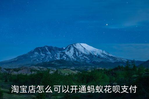 淘寶怎么添加花唄支付，淘寶怎么支持花唄付款方式